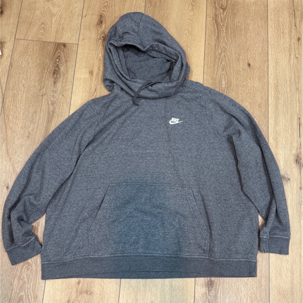 Nike Sportswear Essential Women Fleece Hoodie Dark Grey Heather 3X runs small